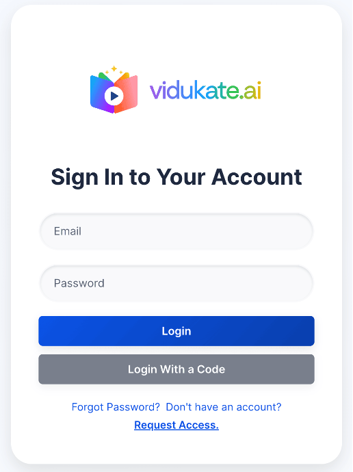 The sign-in screen now offers “Login With a Code” alongside your password.