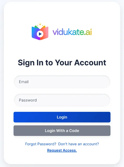 The sign-in screen now offers “Login With a Code” alongside your password.